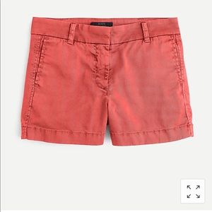 New With Tags J. Crew 4” Chino Short Old Red sz 6